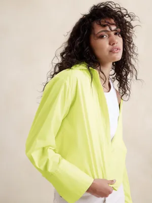 The Boxy Crop Shirt Banana Republic