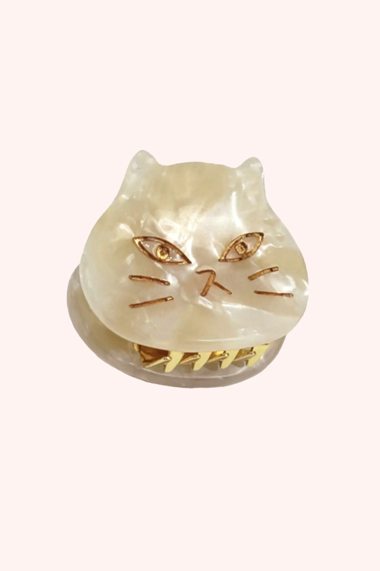The Cat's Meow Jaw Clip Pair Ivory Annasui