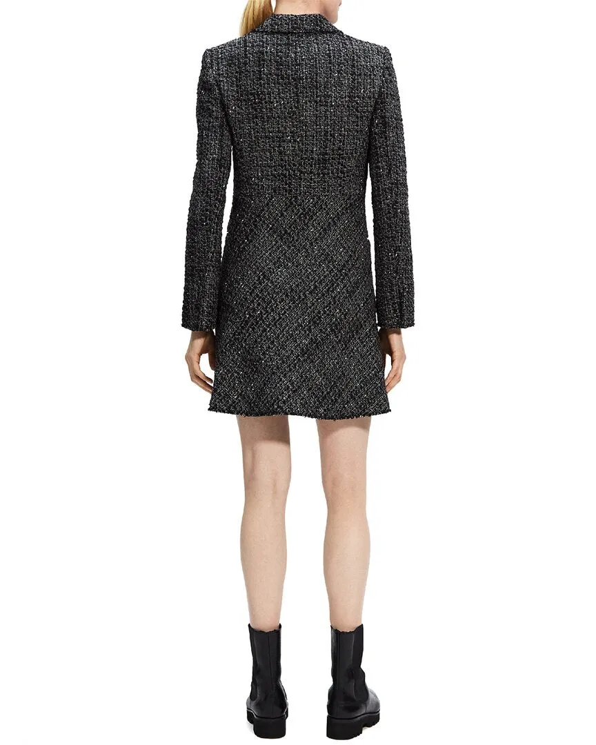 Theory Double-Breasted Wool-Blend Blazer
