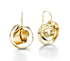 Three Dimensional Drop Earrings