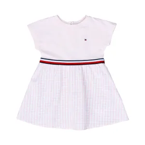 Tommy Hilfiger Kids Girl's Pink Logo Gingham Dress