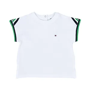 Tommy Hilfiger Kids Girl's Tipped Cuff Relaxed Fit T-shirt