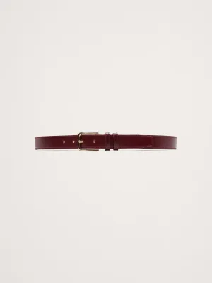 Topstitched Leather Belt Banana Republic