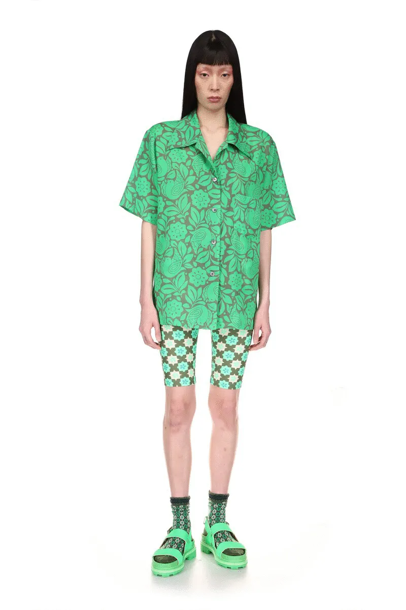 Utopian Gingham Bike Shorts Annasui
