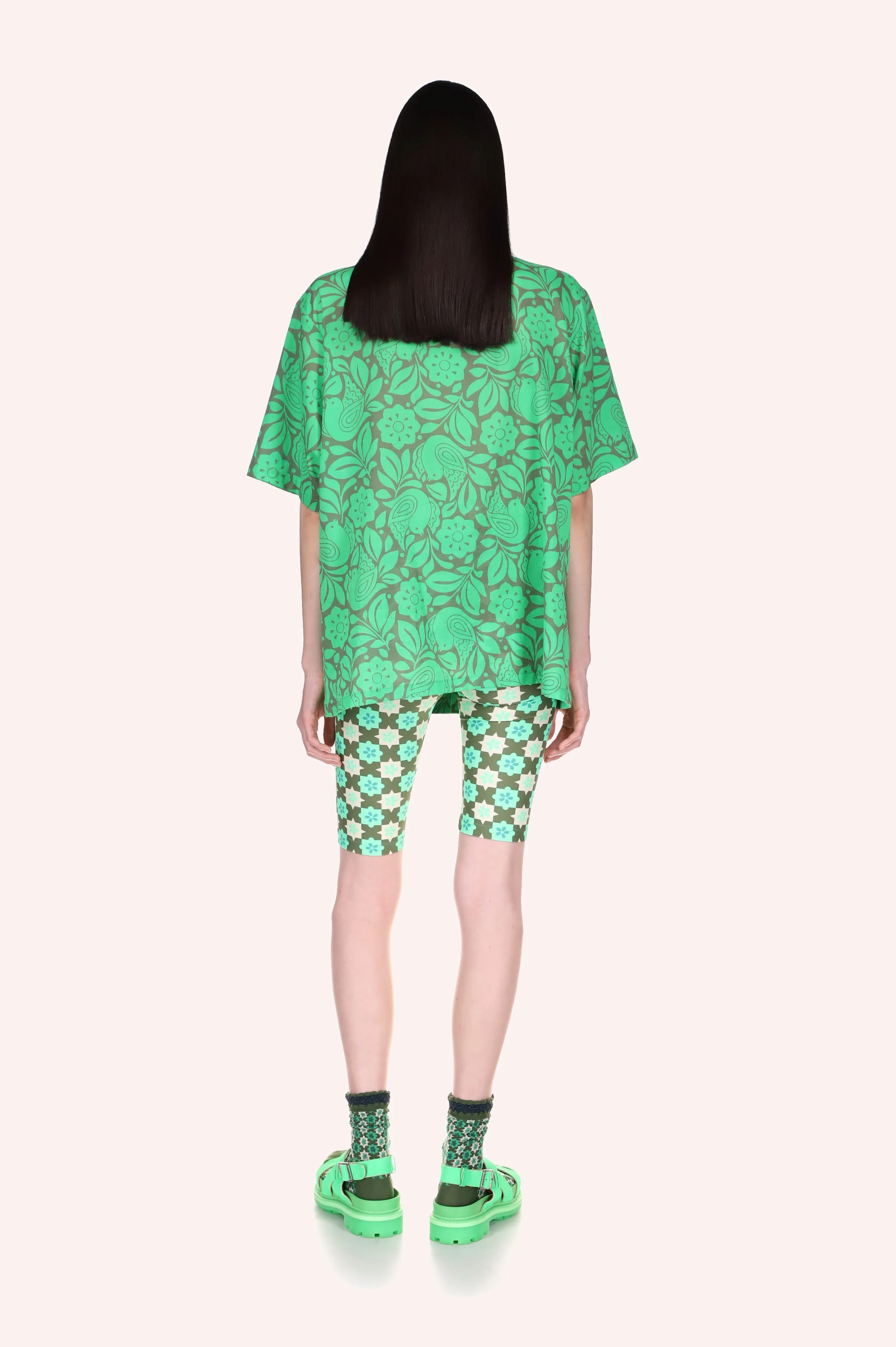 Utopian Gingham Bike Shorts Annasui