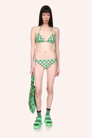 Utopian Gingham Triangle Bikini Set Annasui