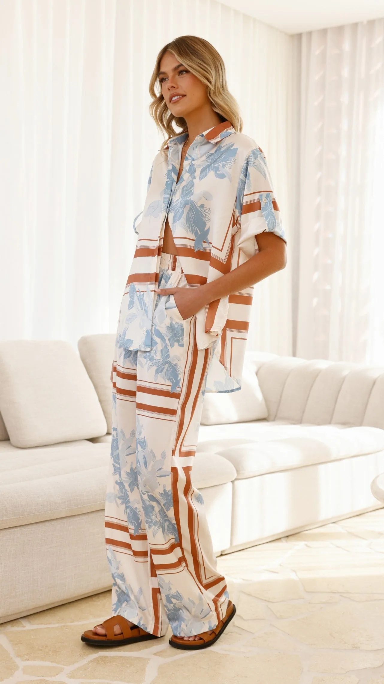Valene Pants - Amore Print Billy J