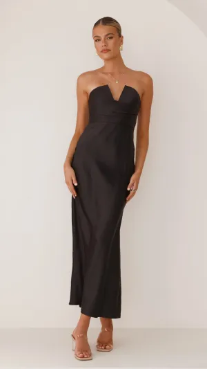 Valerie Maxi Dress - Black Billy J