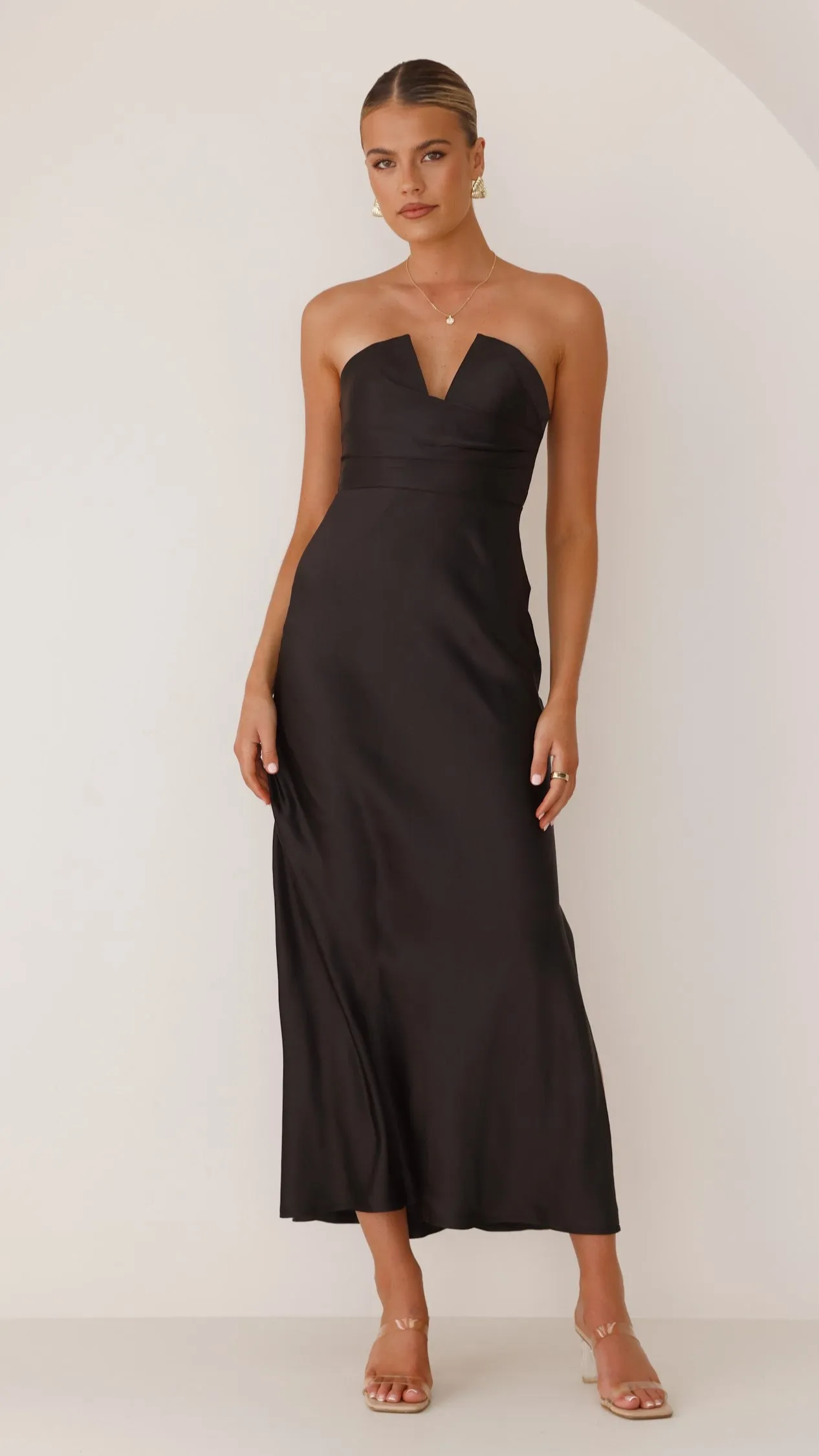 Valerie Maxi Dress - Black Billy J