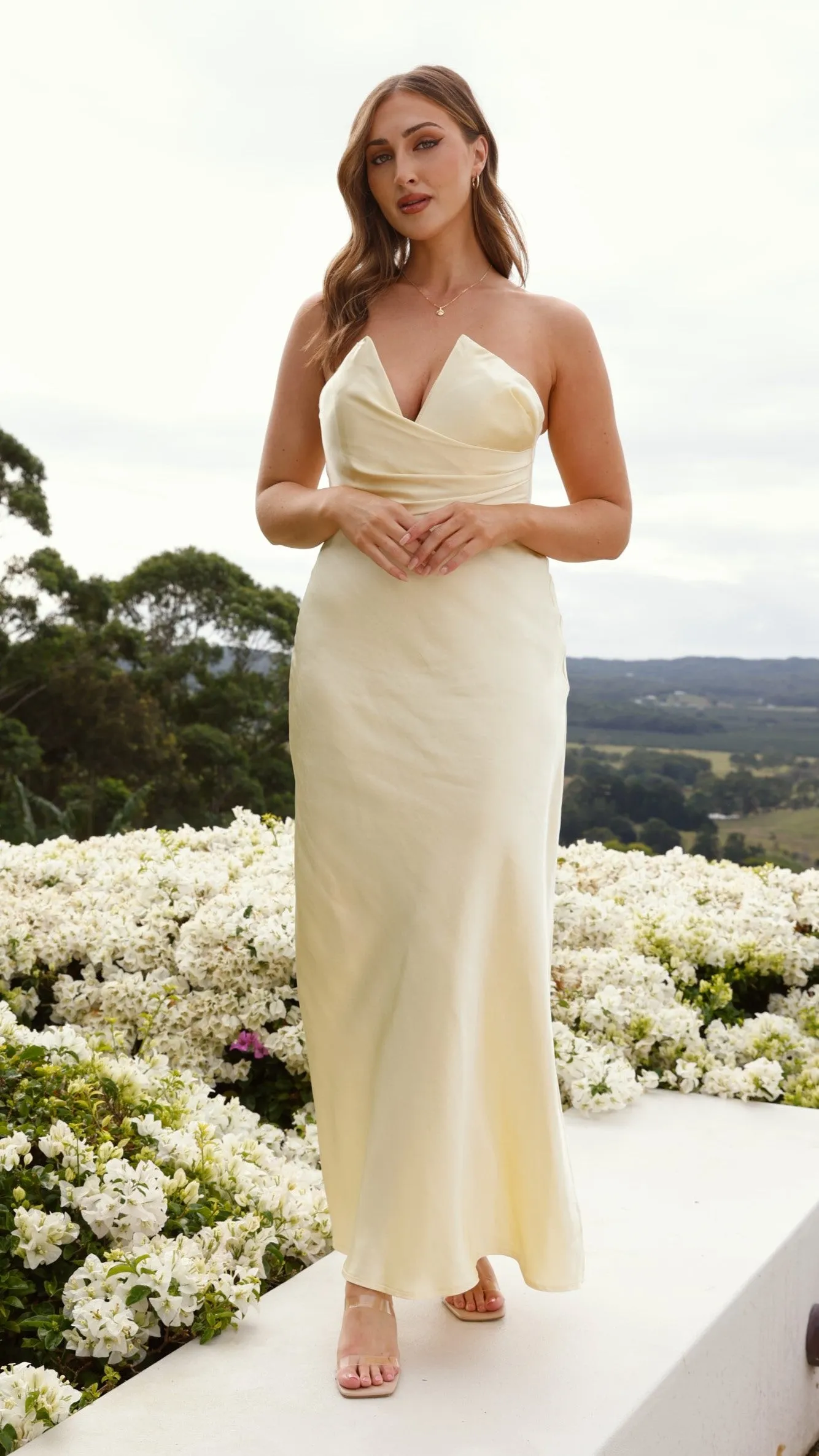 Valerie Maxi Dress - Yellow Billy J