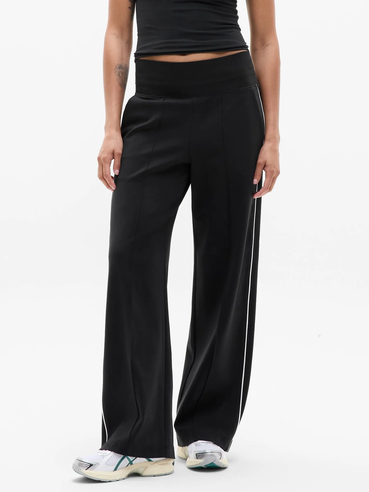 Venice High Rise Track Stripe Wide Leg Pant Ayhleta