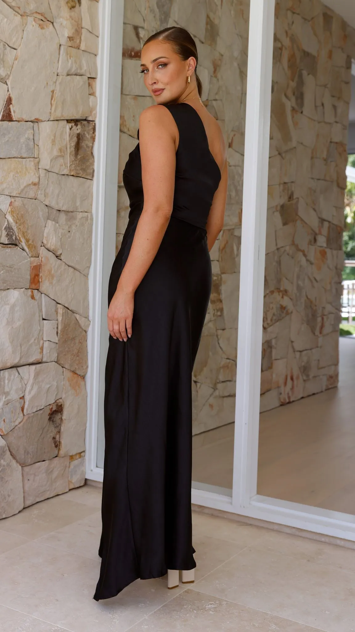 Victoria Maxi Dress - Black Billy J
