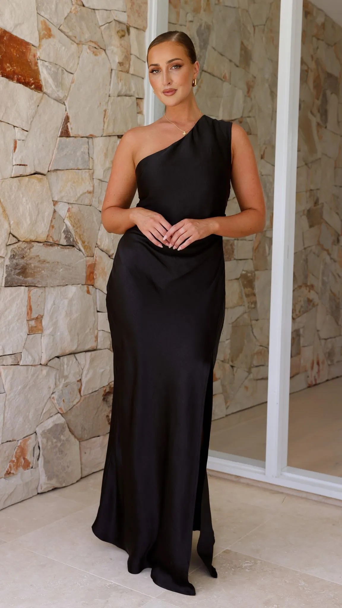 Victoria Maxi Dress - Black Billy J