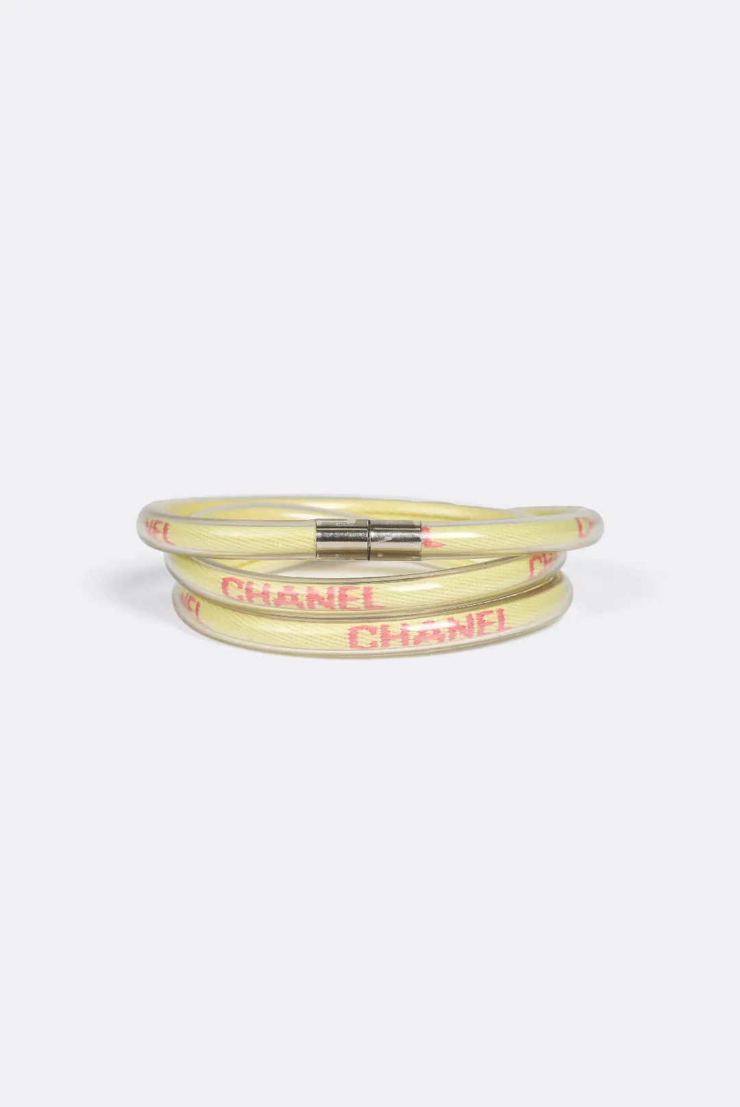Vintage Chanel Logo Wrap-Around Tube Bracelet Frankie