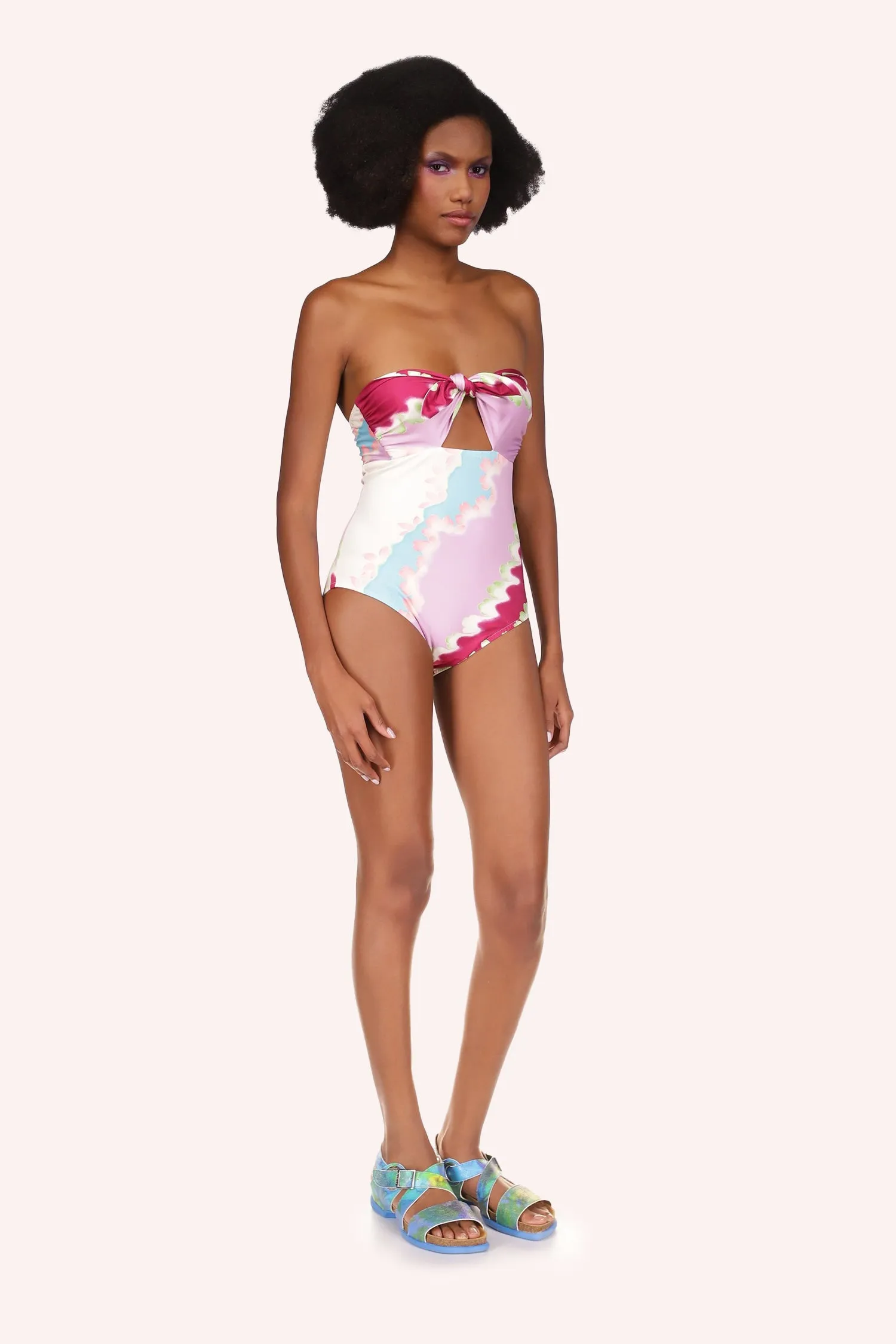 Wavy Clouds Bathing Suit Annasui
