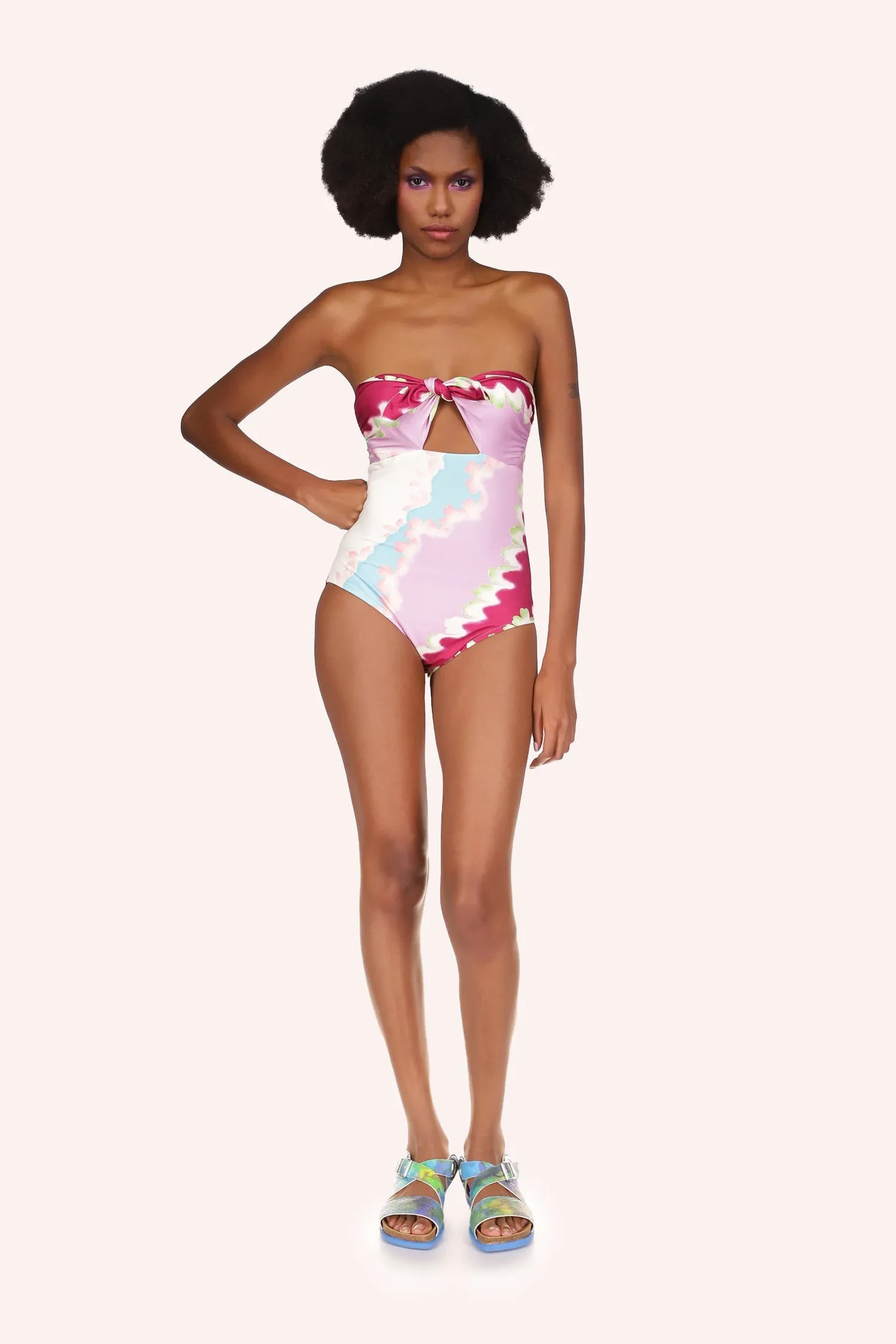 Wavy Clouds Bathing Suit Annasui