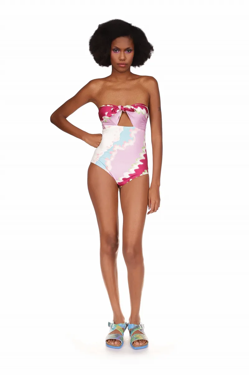 Wavy Clouds Bathing Suit Annasui