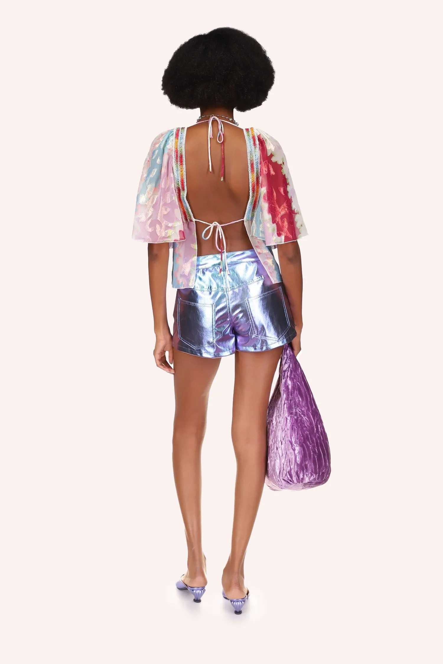 Wavy Clouds Velvet Blouse Annasui