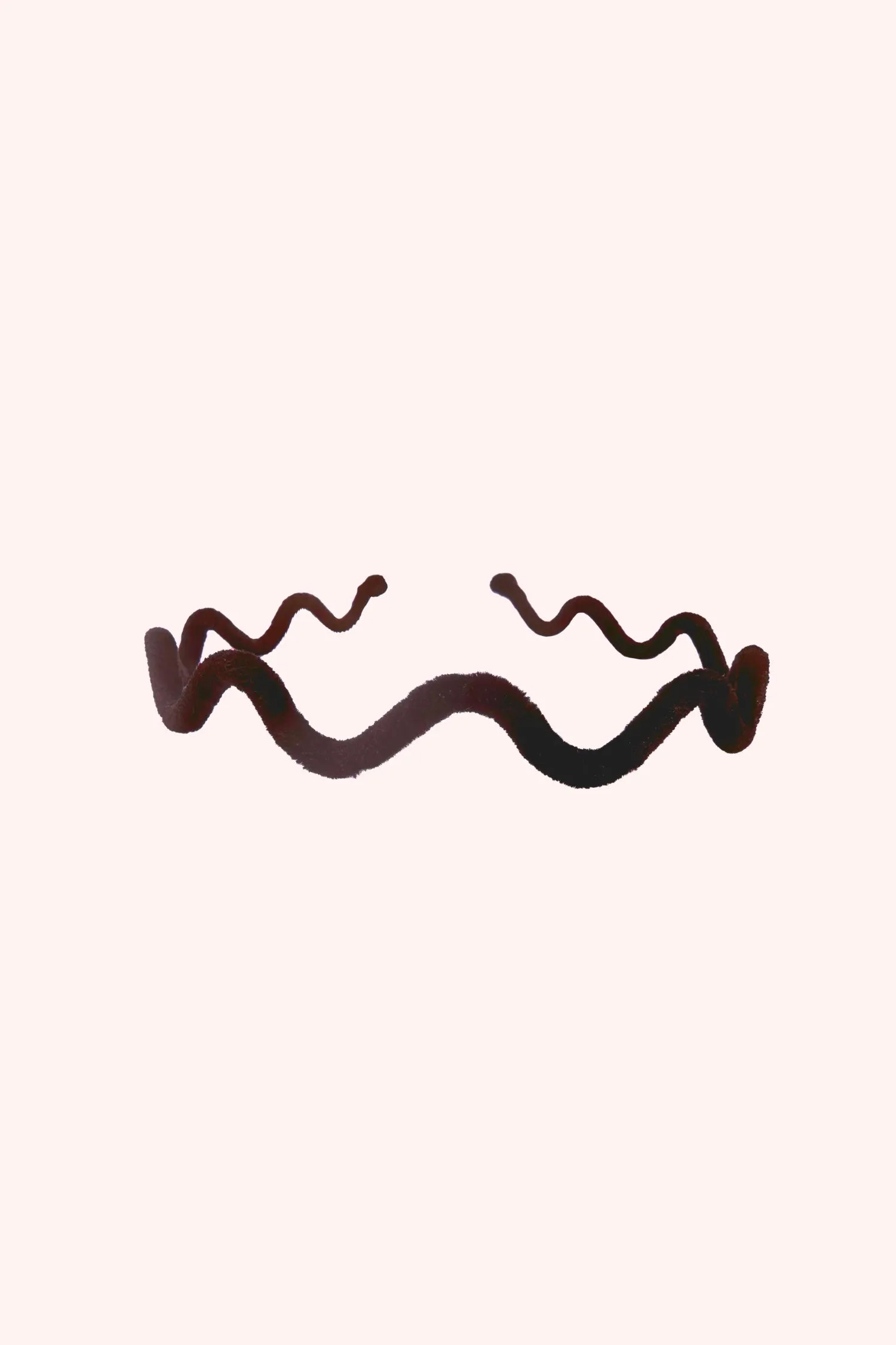 Wavy Velvet Headband Burgundy Annasui