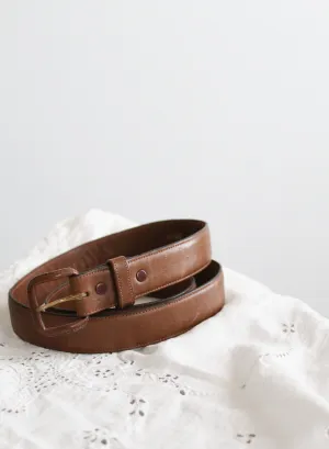 whiskey brown leather belt 1919 Vintage