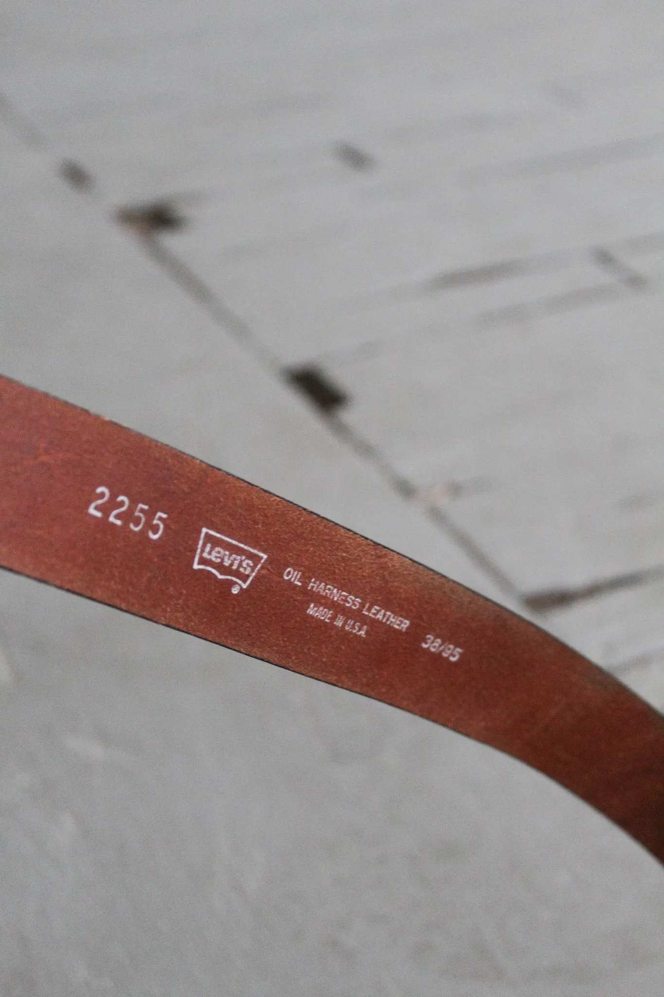 whiskey brown wide leather belt 1919 Vintage