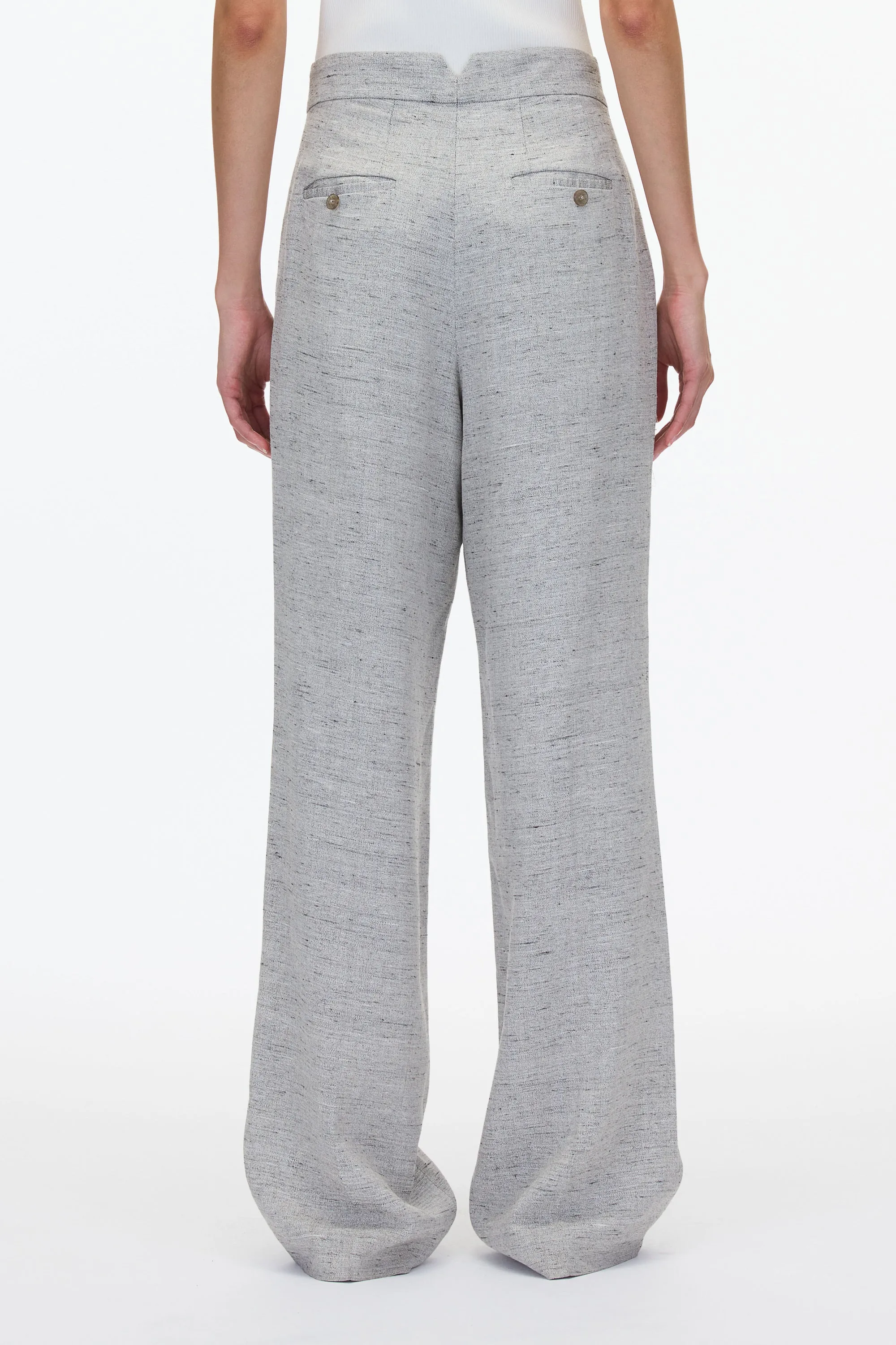 Wide Leg Pleated Trouser