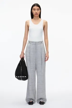 Wide Leg Pleated Trouser