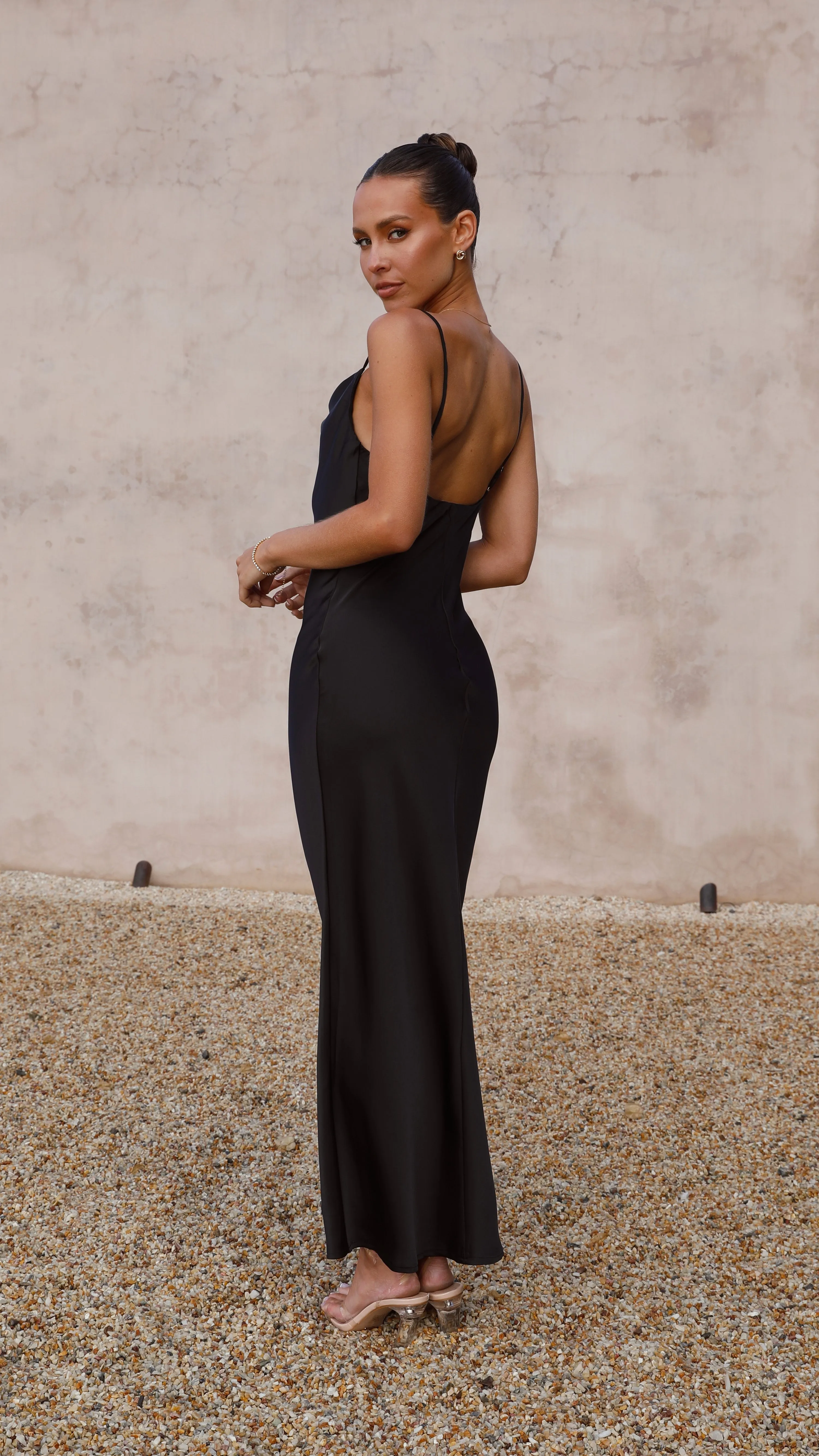 Willow Maxi Dress - Black Billy J