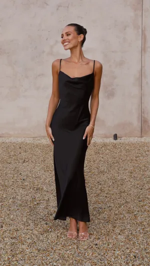 Willow Maxi Dress - Black Billy J