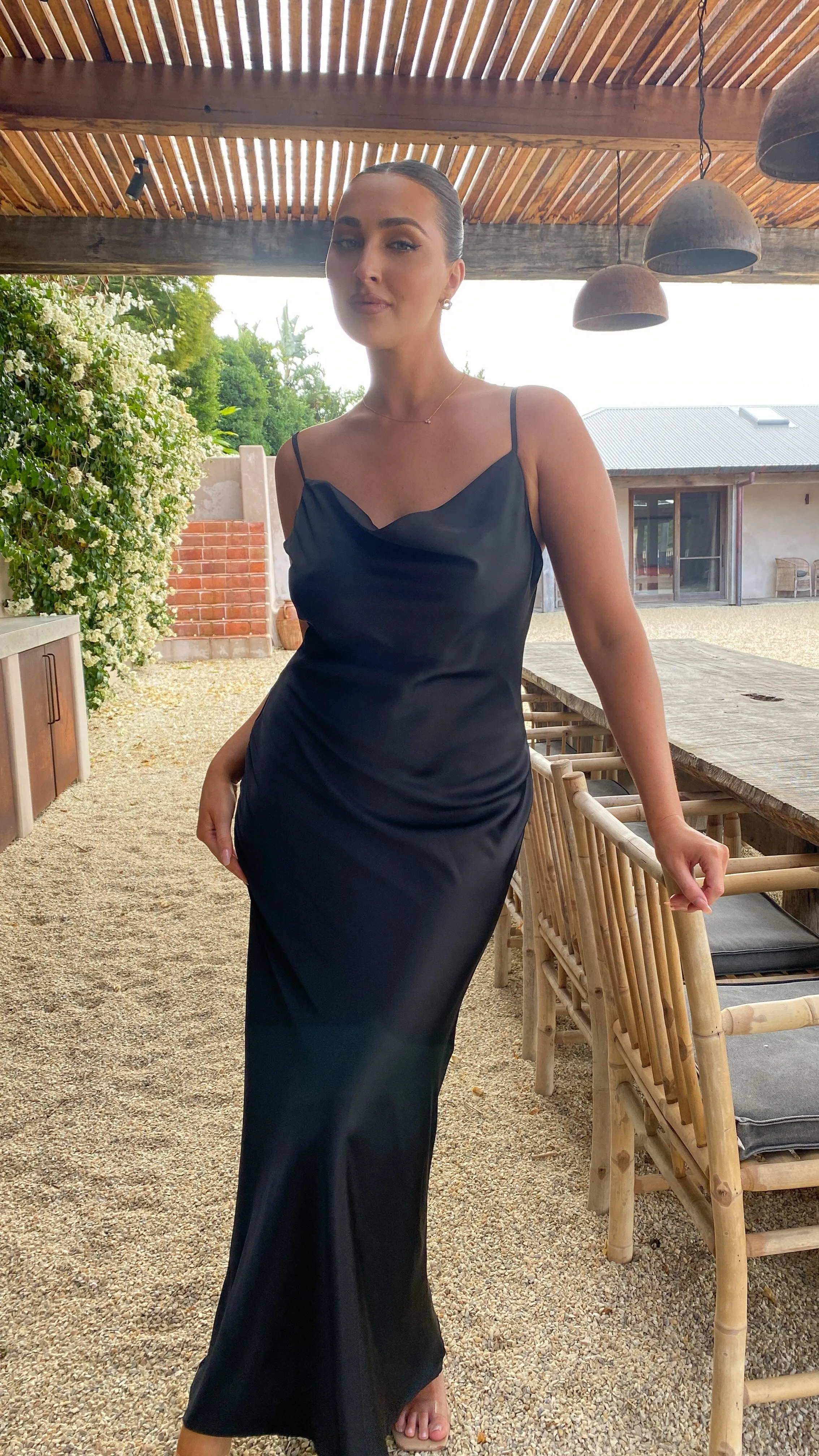 Willow Maxi Dress - Black Billy J