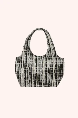 Windowpane Tweed Mini Bag Annasui