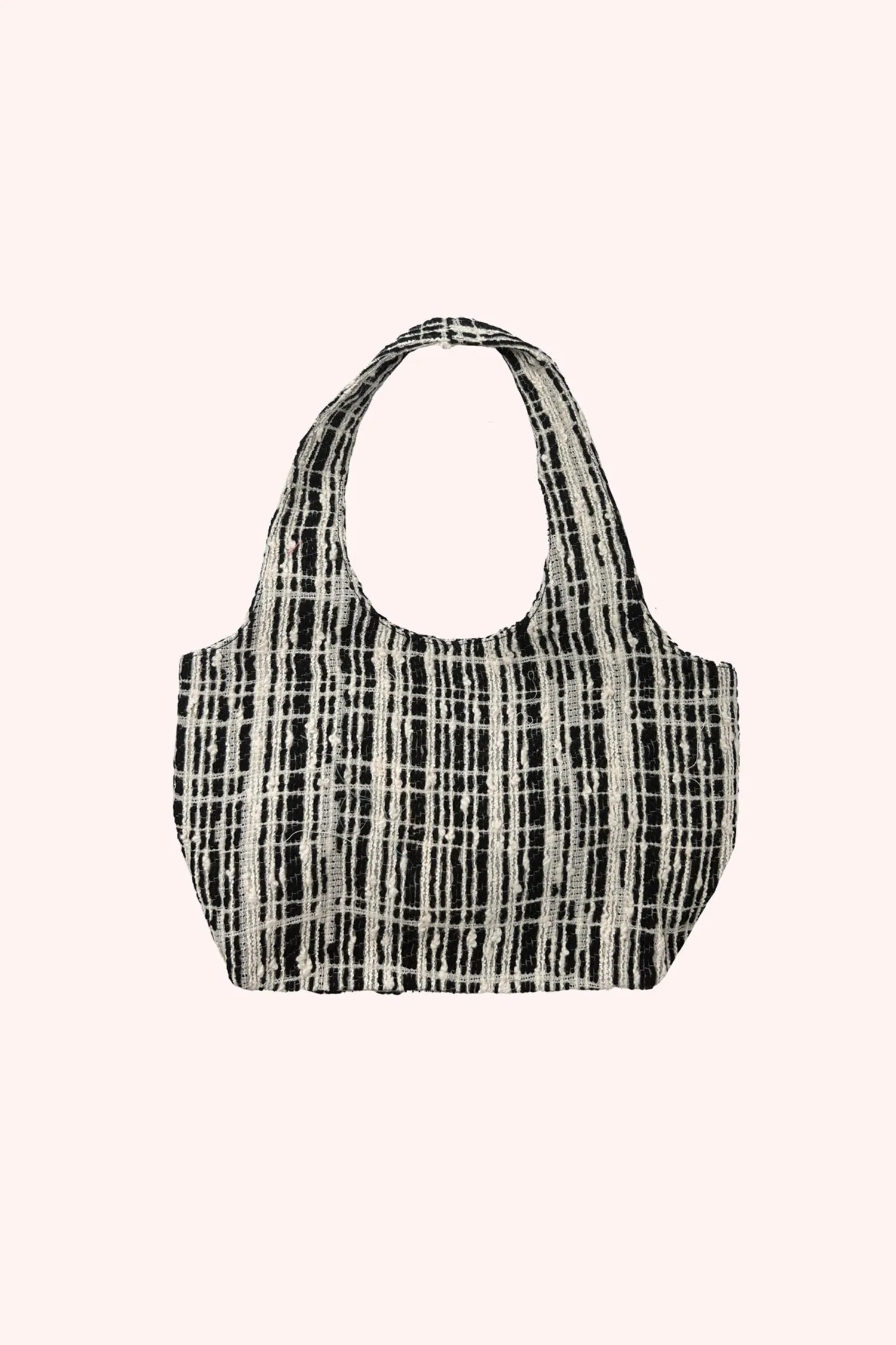 Windowpane Tweed Mini Bag Annasui