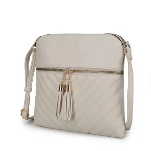 Winnie Quilted Vegan Leather Womens Crossbody