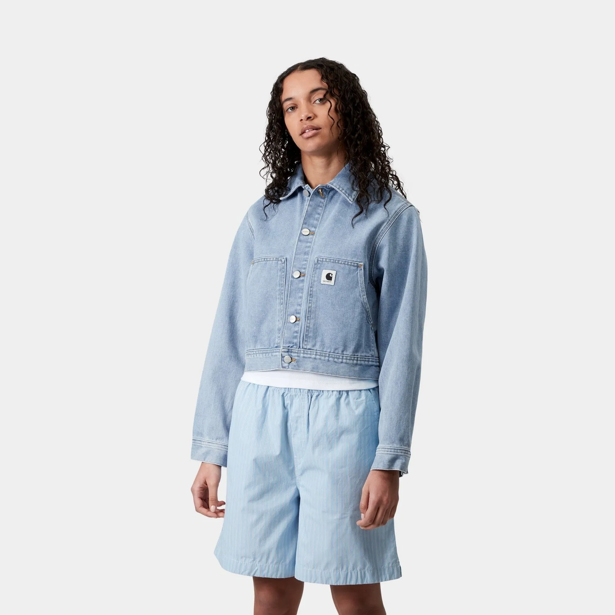 Womens Arca Jacket | Blue (stone bleached) Carhartt WIP