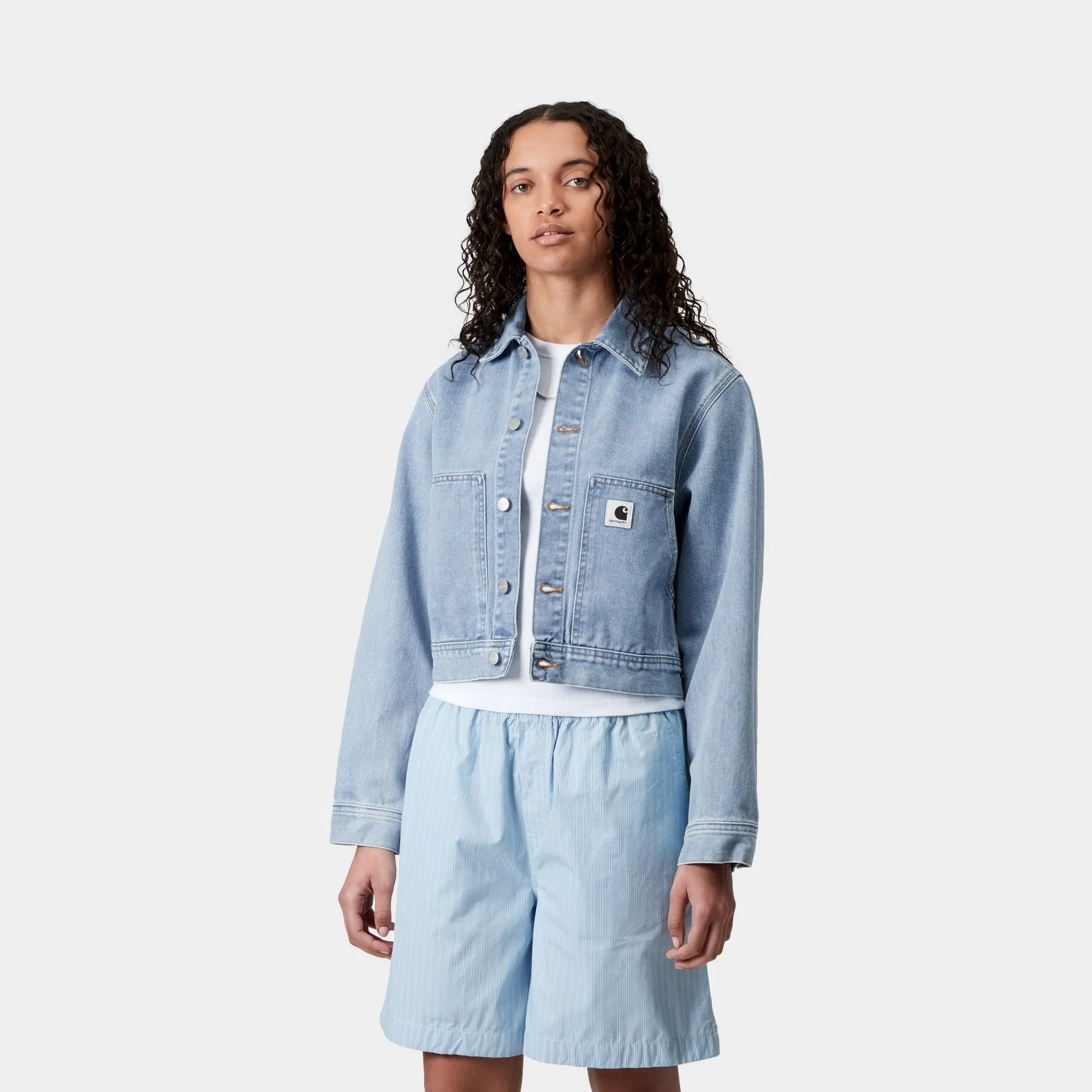 Womens Arca Jacket | Blue (stone bleached) Carhartt WIP