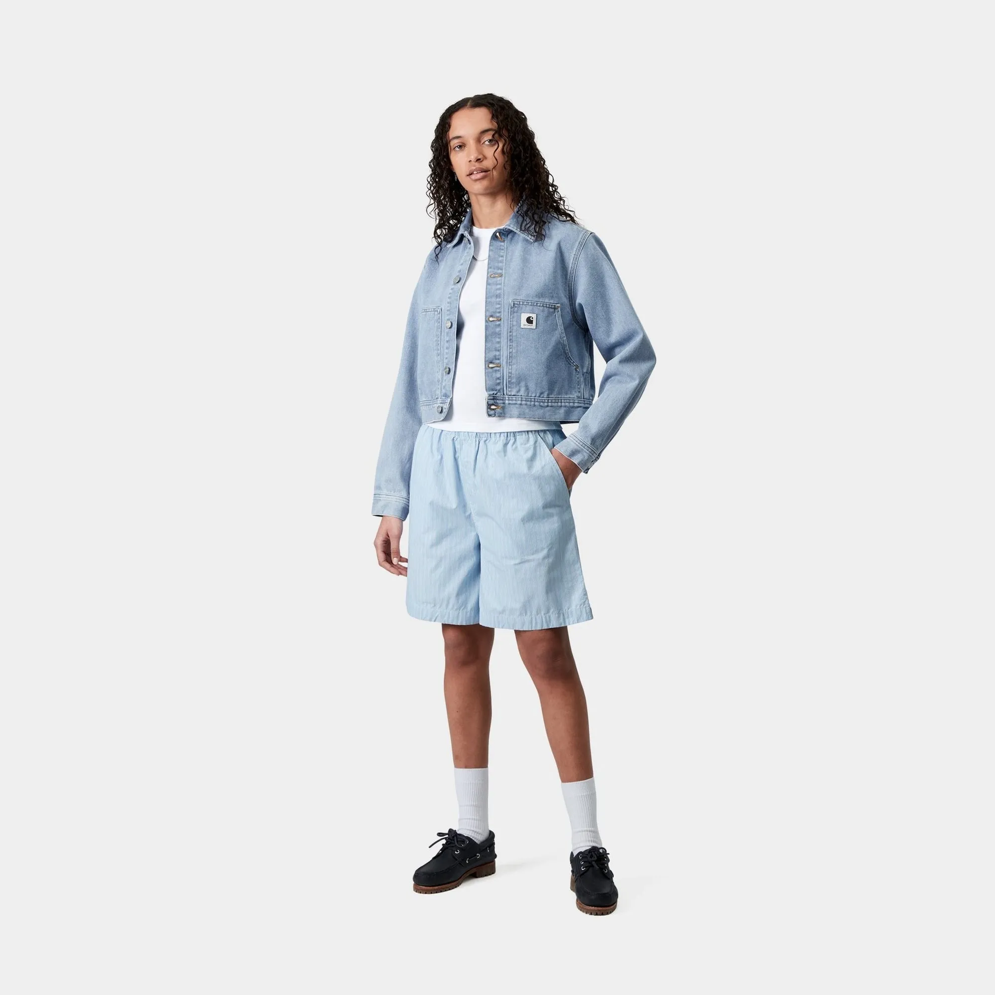 Womens Arca Jacket | Blue (stone bleached) Carhartt WIP