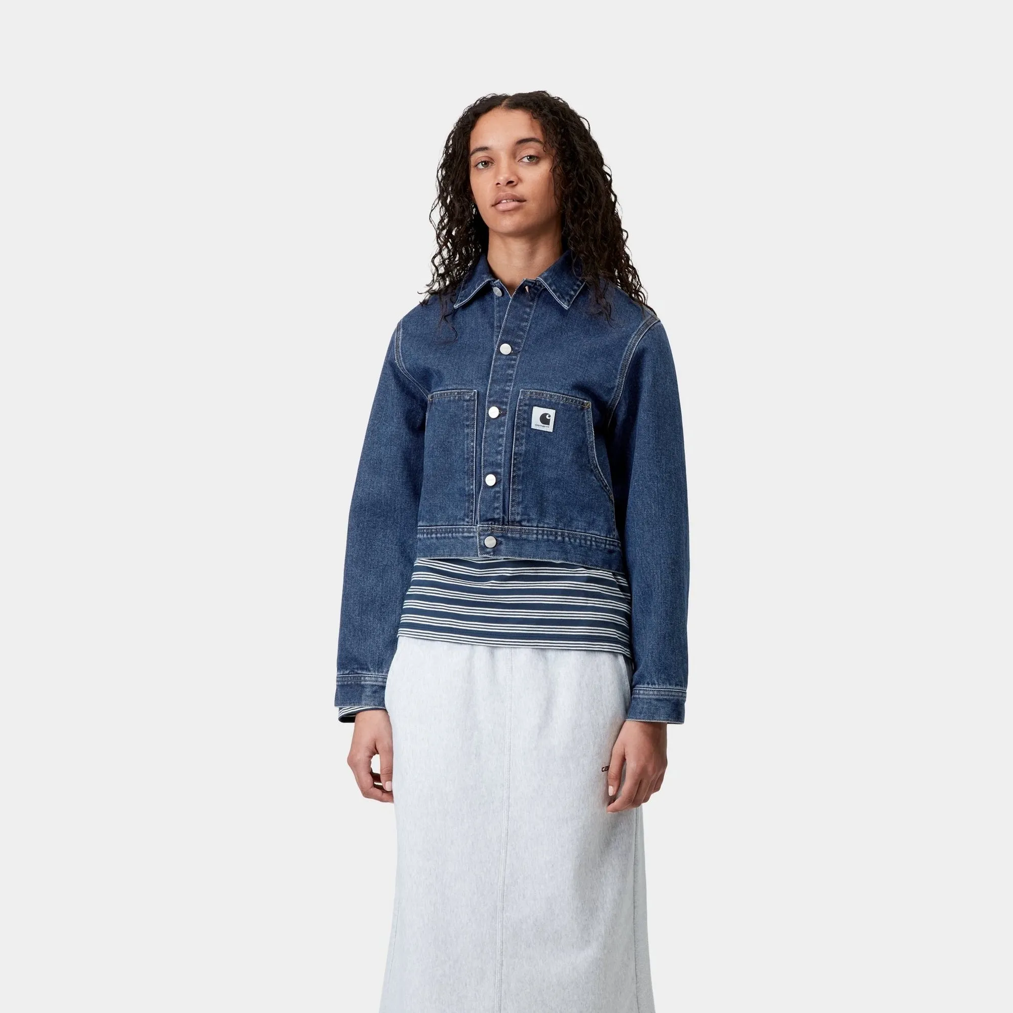 Womens Arca Jacket | Blue (stone washed) Carhartt WIP
