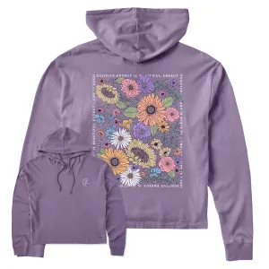 Women's Beautiful Energy Wildflowers Crusher Boxy Hoodie LIFE IS GOOD