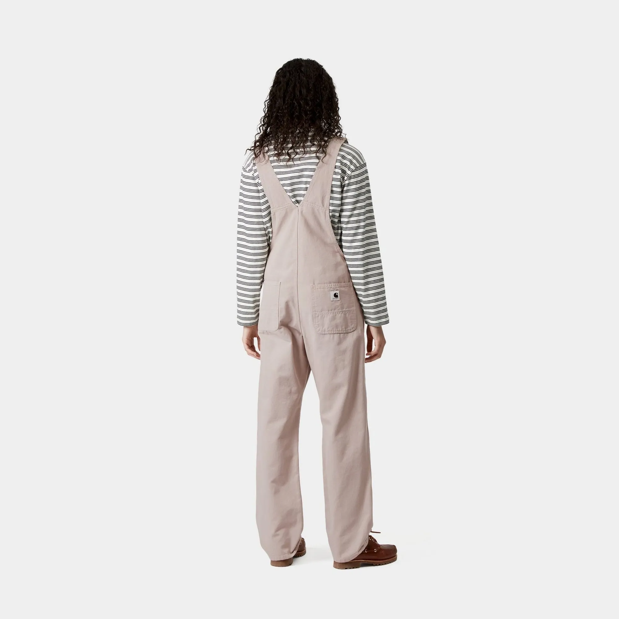 Womens Bib Overall Straight - Canvas | Dusky Beige (stone canvas) Carhartt WIP