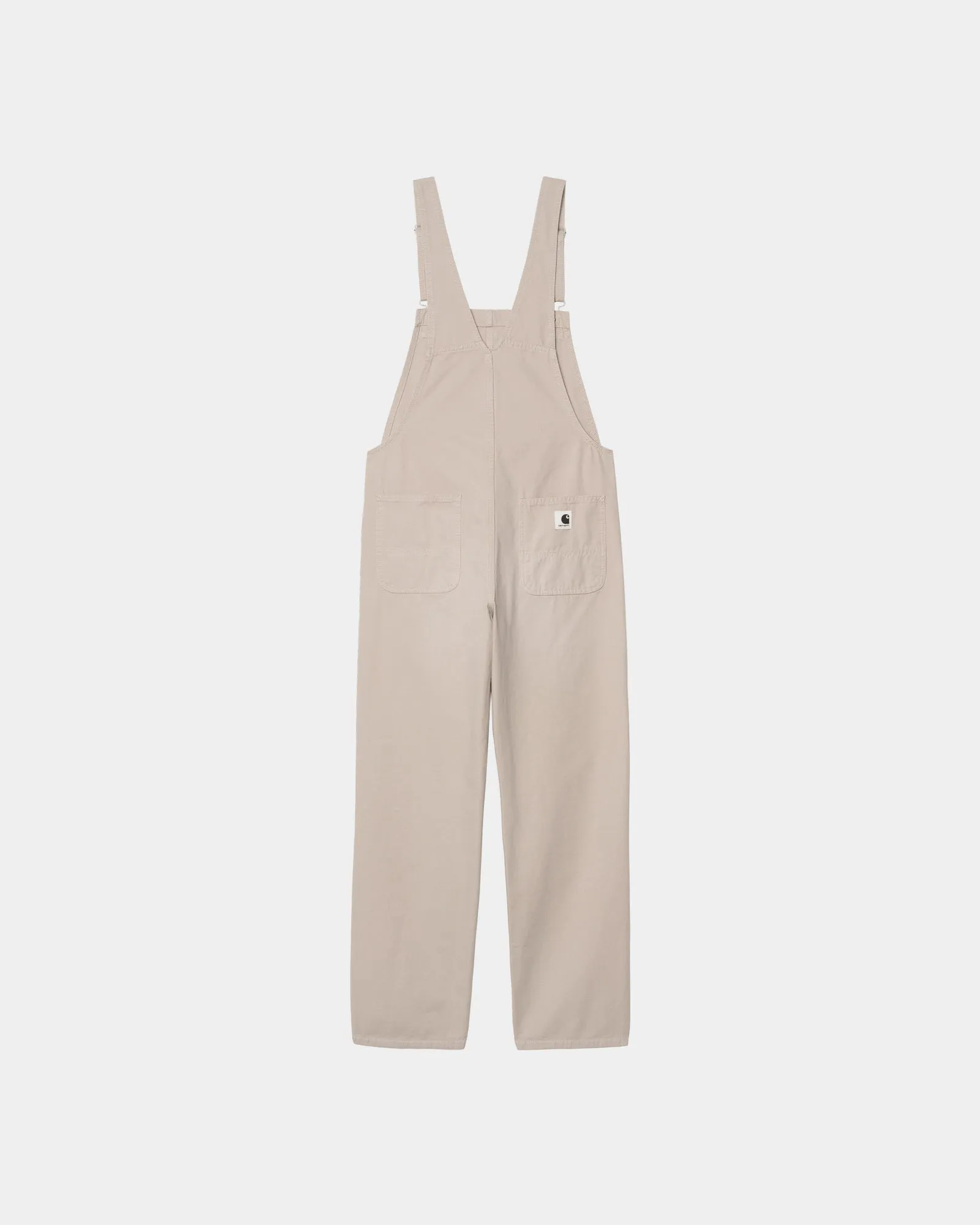 Womens Bib Overall Straight - Canvas | Dusky Beige (stone canvas) Carhartt WIP