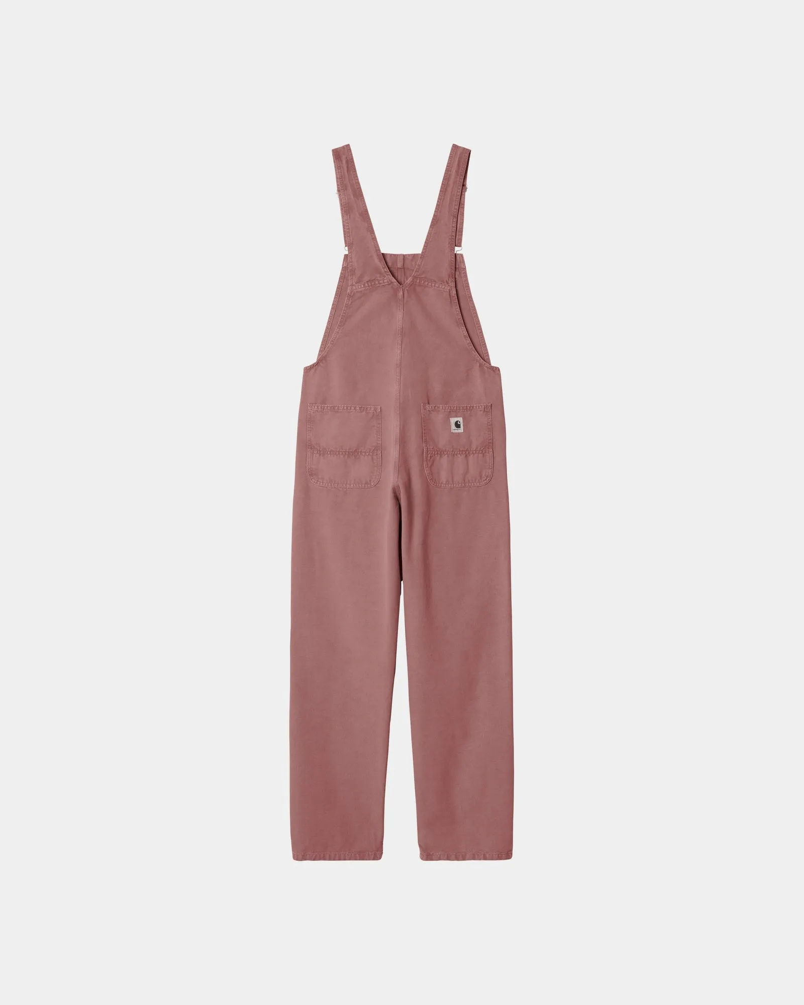 Womens Bib Overall Straight - Canvas | Dusky Pink (stone canvas) Carhartt WIP