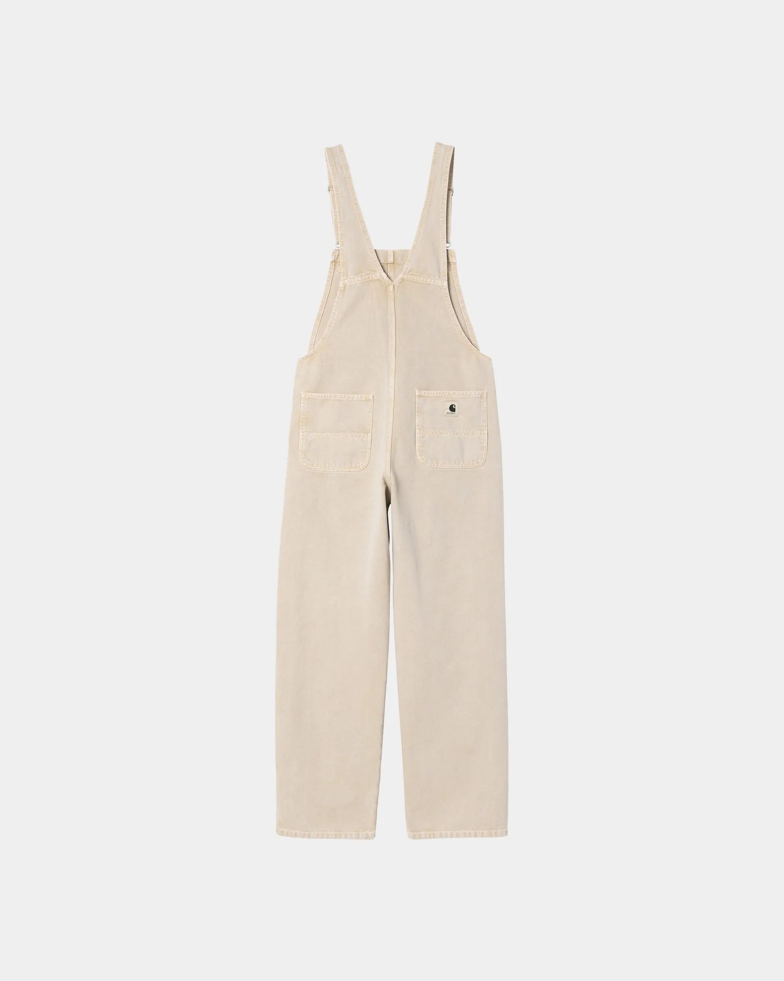 Womens Bib Overall Straight | Dusty Hamilton Brown (chalk wash) Carhartt WIP