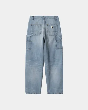 Womens Brandon Double Knee Pant | Blue (burst washed) Carhartt WIP