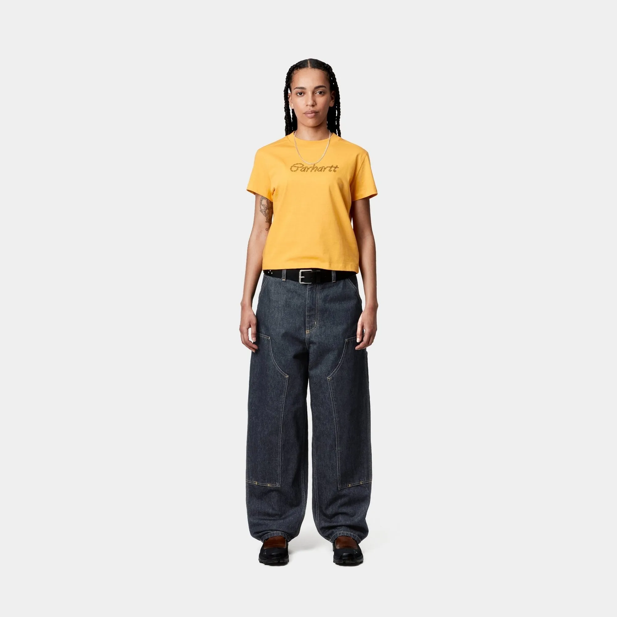 Womens Brandon Double Knee Pant | Blue Carhartt WIP