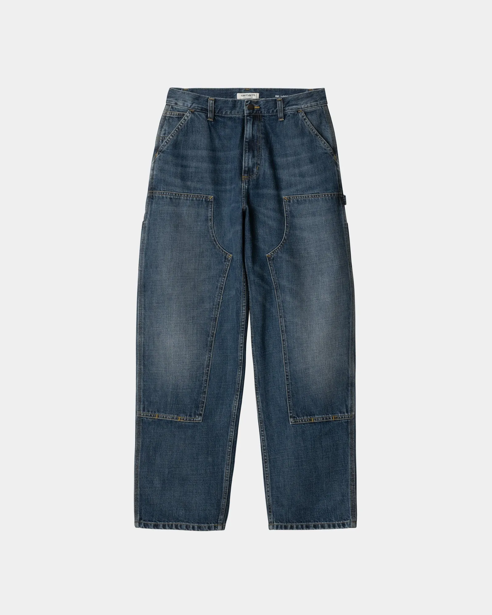 Womens Brandon Double Knee Pant | Blue (dark used wash) Carhartt WIP