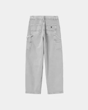 Womens Brandon Double Knee Pant - Chalk Wash | Black Carhartt WIP