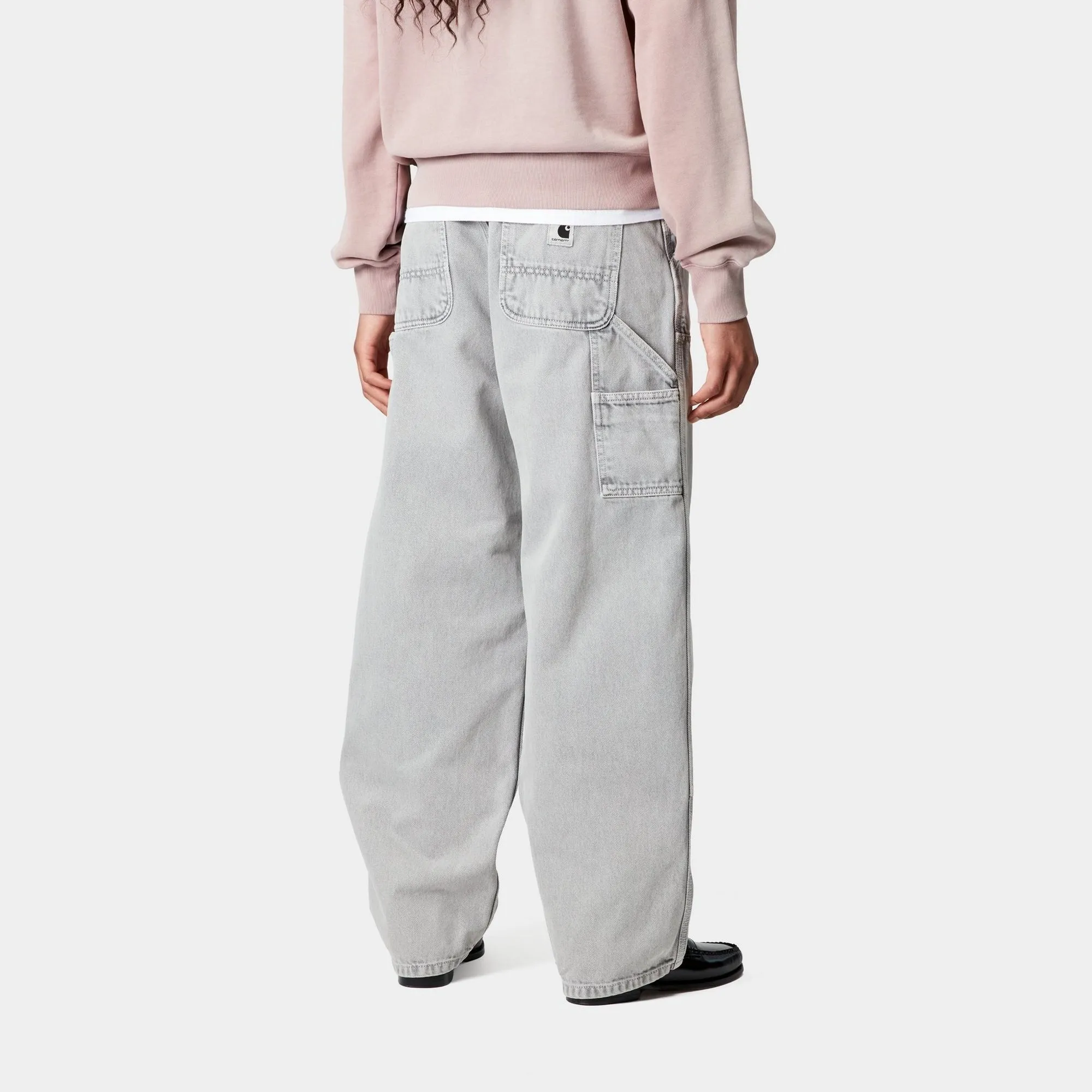 Womens Brandon Double Knee Pant - Chalk Wash | Black Carhartt WIP
