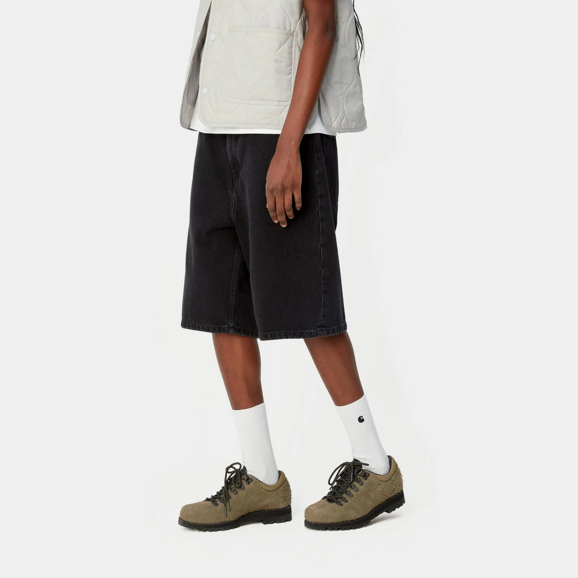 Womens Brandon Short | Black (stone washed) Carhartt WIP