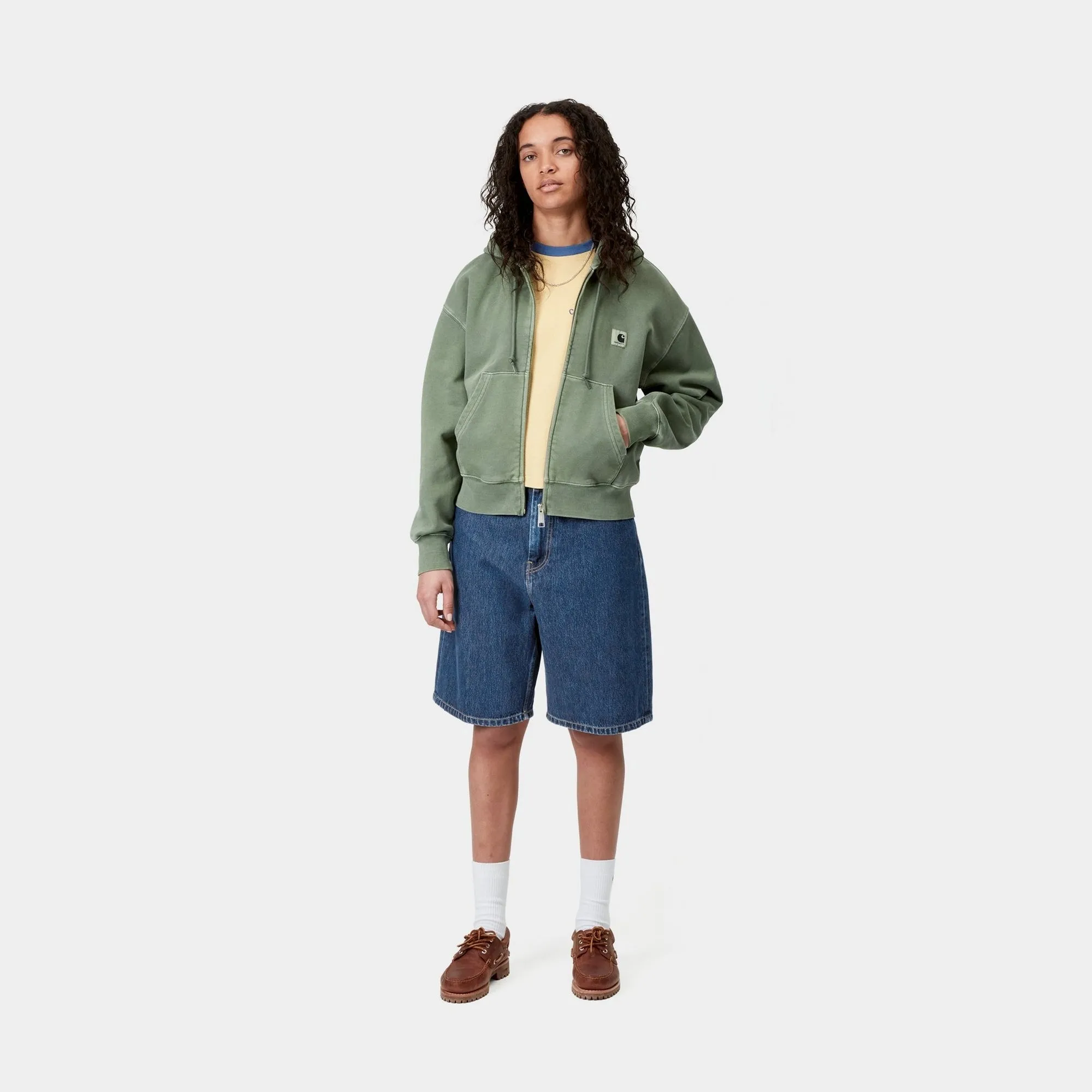 Womens Brandon Short | Blue (stone washed) Carhartt WIP