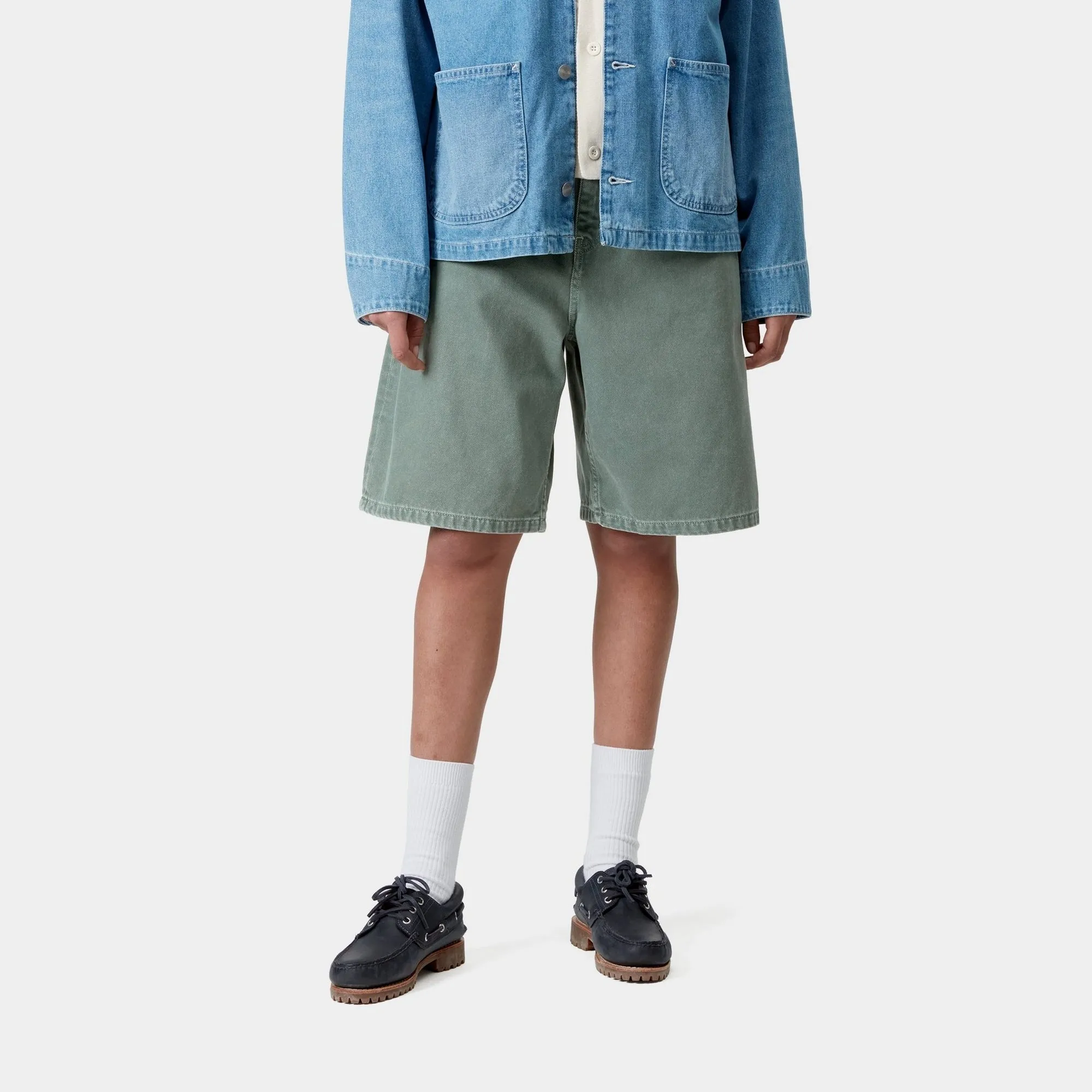 Womens Brandon Short - Twill | Silver Pine (stone dyed) Carhartt WIP